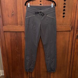 Athleta Charcoal Joggers with Zippered Pockets